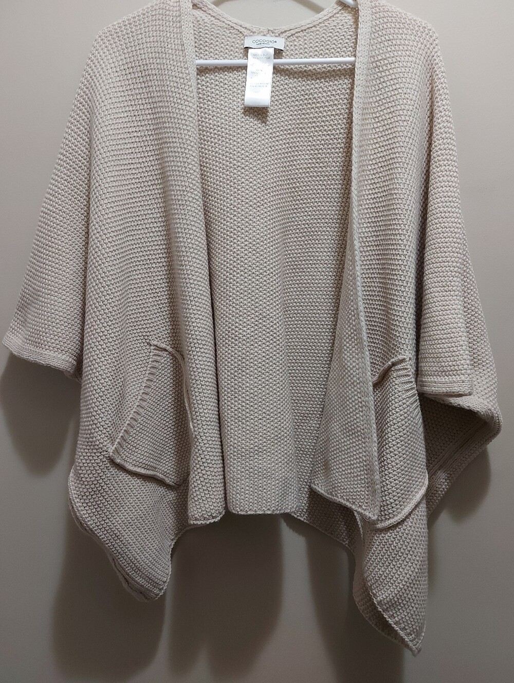 Cardigan Open-Front Knit Sweater- One Size